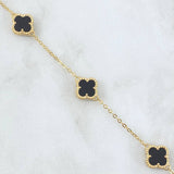 Pulso Aro Seguido Trebol 4.5gr / 16cm-18cm / Nac.Esp. Oro 18K ©