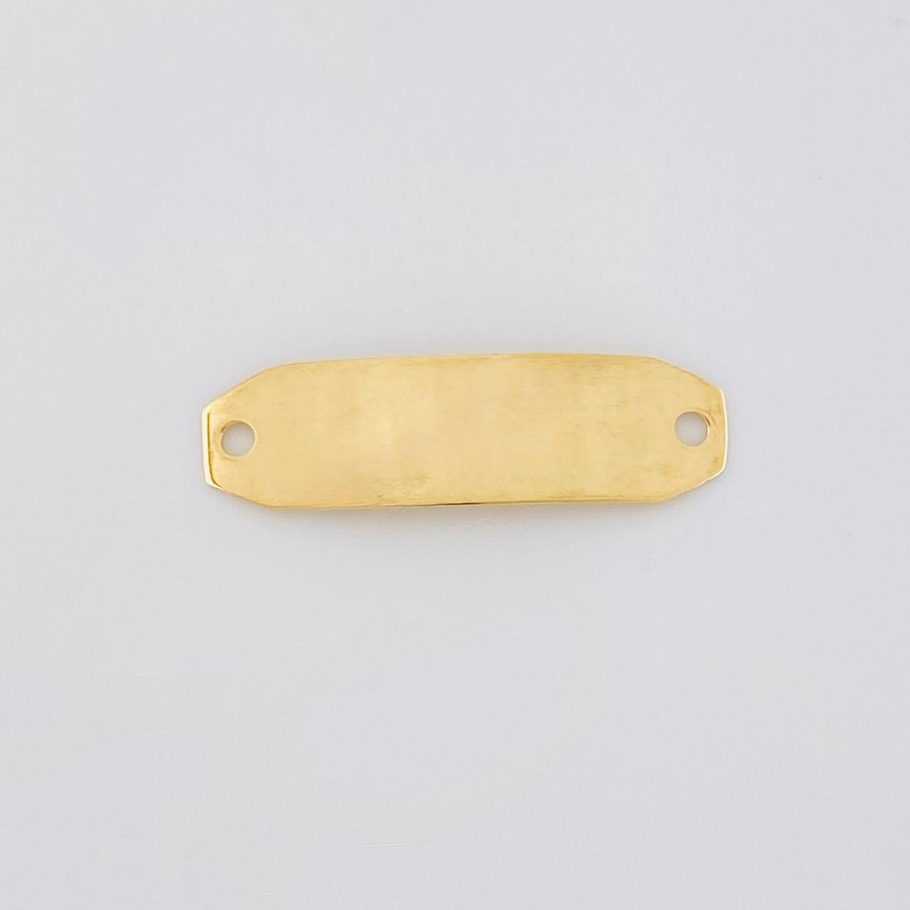 Herraje Placa Octagonal 0.55g / 2.2cm Oro Amarillo 18K