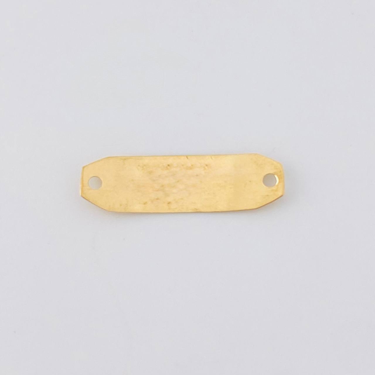 Herraje Placa Octagonal 0.55g / 2.2cm Oro Amarillo 18K