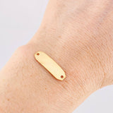 Herraje Placa Octagonal 0.55g / 2.2cm Oro Amarillo 18K