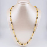Cadena Rustica Cilindro Rayado 22.4g / 70cm / 6.1mm Oro Amarillo 18K
