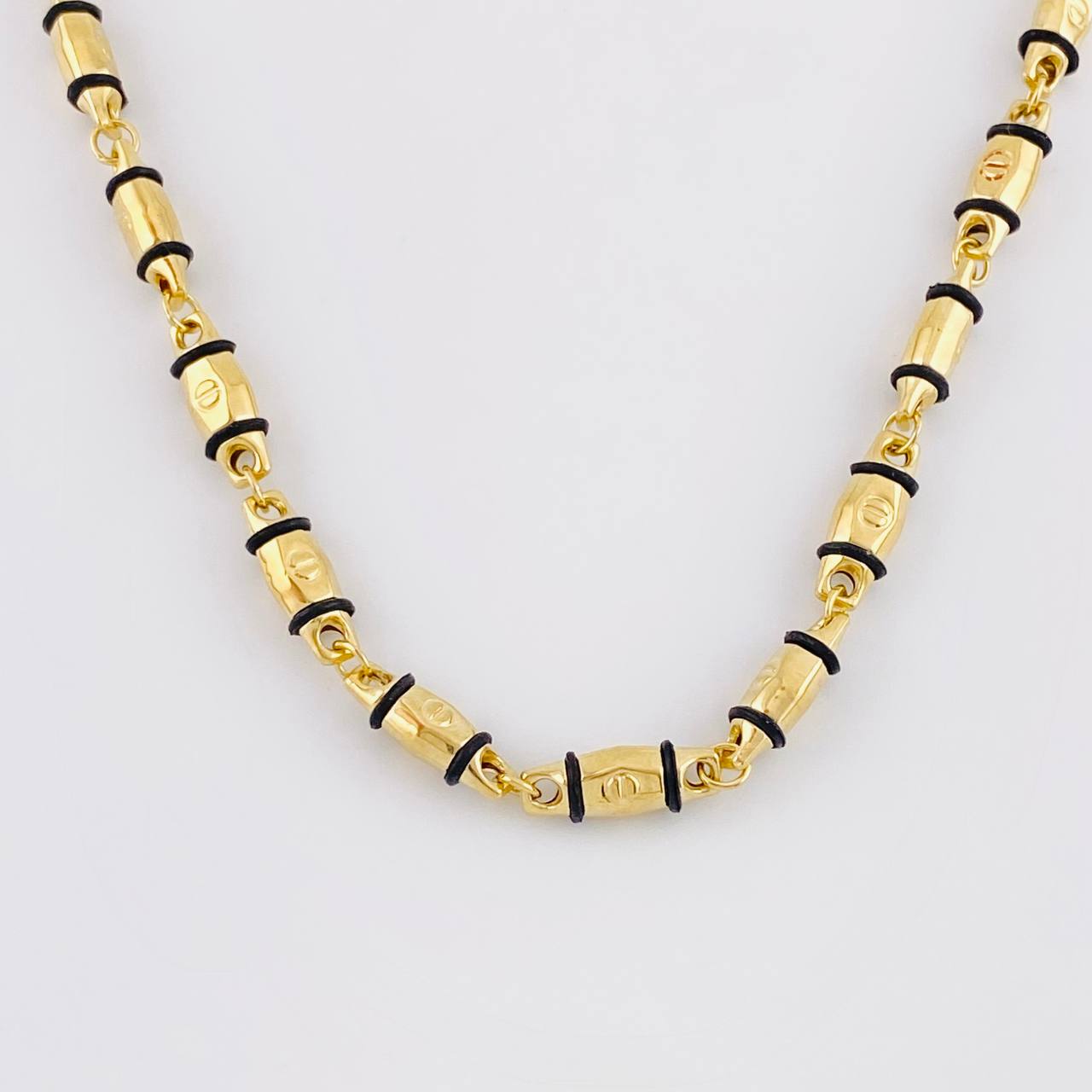 Cadena Rustica Tornillo 13.8g / 65cm / 4.3mm Oro Amarillo 18K