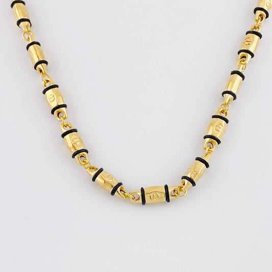 Cadena Rustica Tornillo 13.8g / 65cm / 4.3mm Oro Amarillo 18K