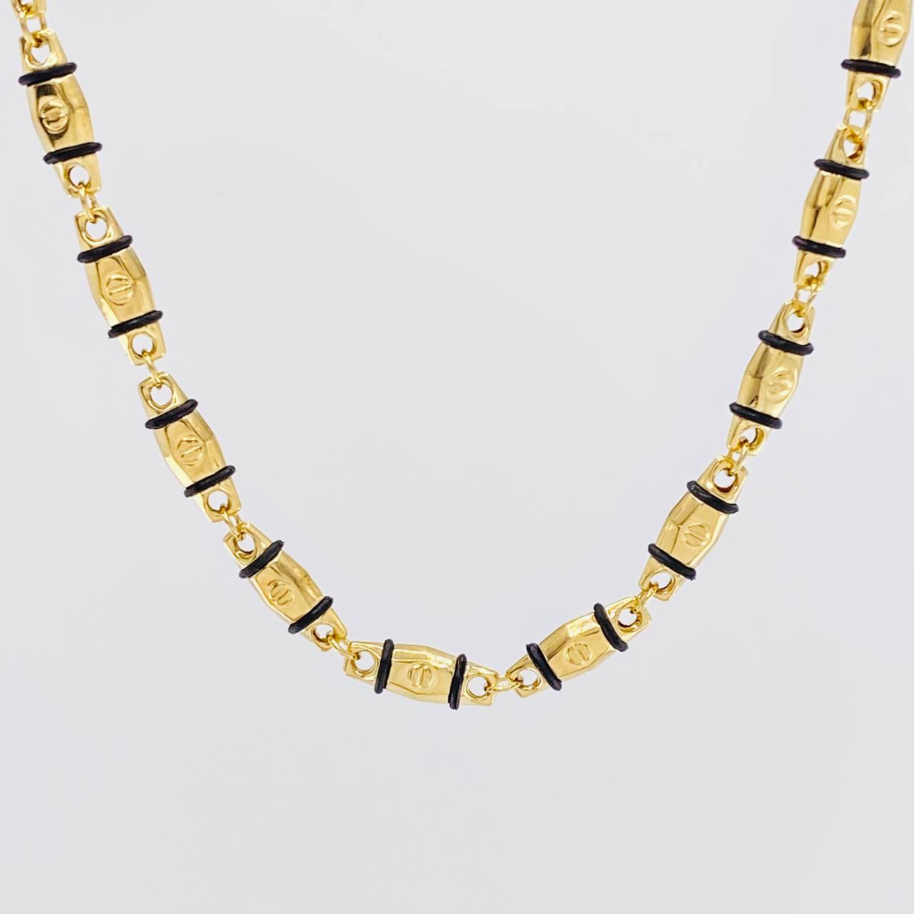 Cadena Rustica Tornillo 13.8g / 65cm / 4.3mm Oro Amarillo 18K