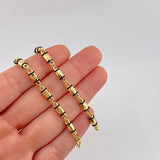 Cadena Rustica Tornillo 13.8g / 65cm / 4.3mm Oro Amarillo 18K