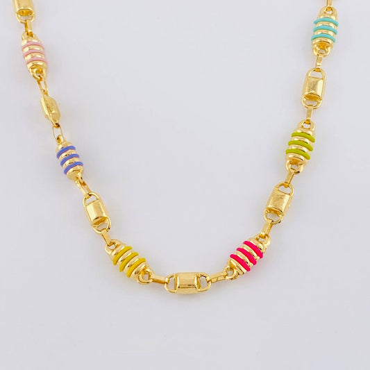 Cadena Rustica Barril Canotillo 12.45g / 50cm / 5.2mm Oro Amarillo 18K