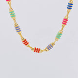 Cadena Rustica Barril Rayado 12.85g / 50cm / 4.9mm Oro Amarillo 18K