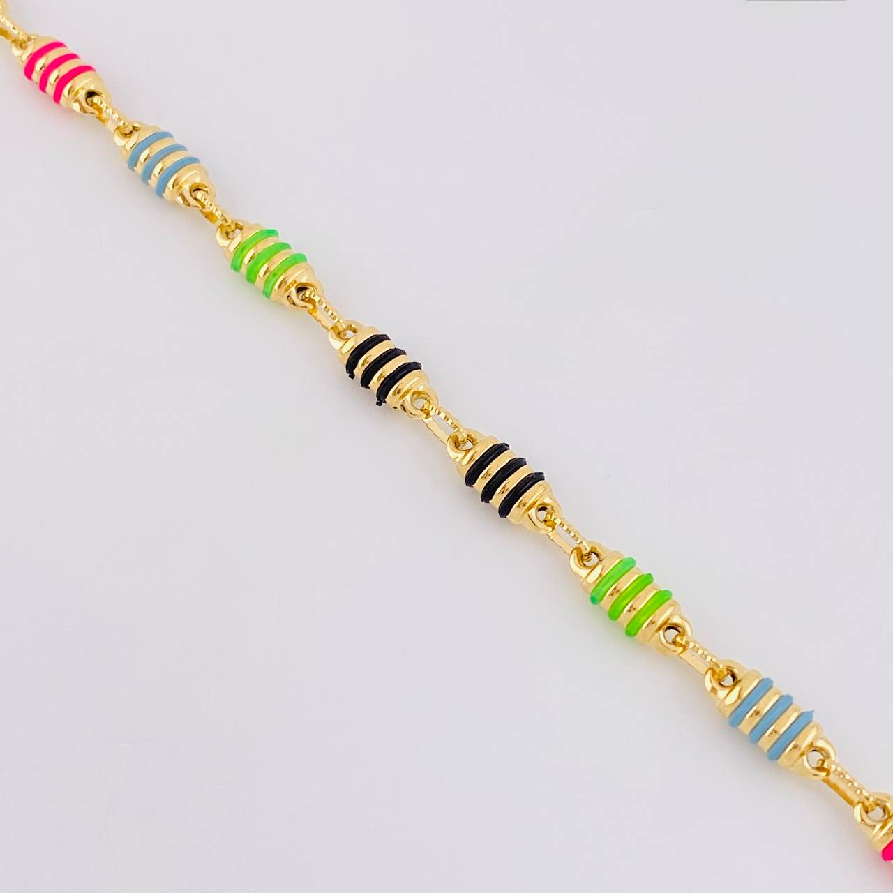 Cadena Rustica Barril Rayado 12.85g / 50cm / 4.9mm Oro Amarillo 18K