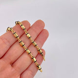 Cadena Rustica Tornillo 13.8g / 65cm / 4.4mm Oro Amarillo 18K