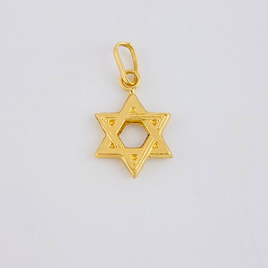 Dije Estrella De David 0.4 g / 1.8 cm Oro Amarillo 18K