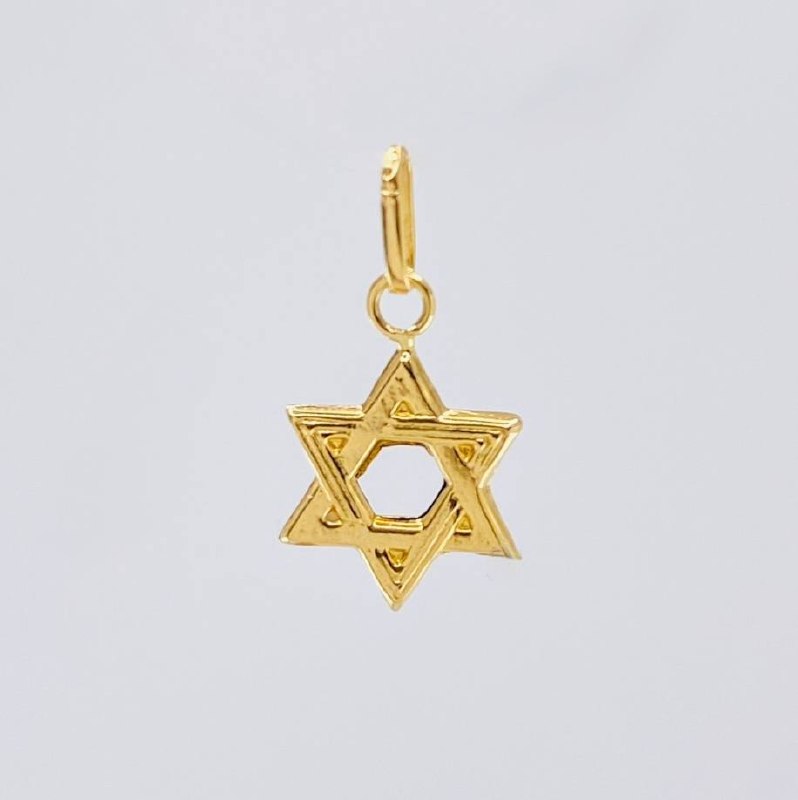 Dije Estrella De David 0.4 g / 1.8 cm Oro Amarillo 18K