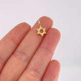 Dije Estrella De David 0.4 g / 1.8 cm Oro Amarillo 18K