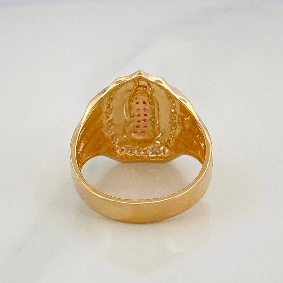 Anillo Virgen Guadalupe 7 g / T10 Oro Amarillo 18K