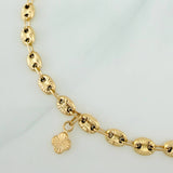 Tobillera GC Dijes 6.75gr / 26cm / 4.75mm Oro Amarillo 18K %