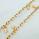 Tobillera GC Dijes 6.75gr / 26cm / 4.75mm Oro Amarillo 18K %