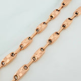 Pulso Rustico Eslabon 5.9gr / 20.5cm / Oro Rosa 18K %