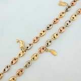 Tobillera GC Dijes 7.25gr / 27cm / 4.67mm Tres Oros 18K %
