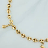 Tobillera GC Dijes 6.2gr / 24.5cm / Oro Amarillo 18K %
