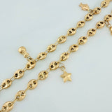 Tobillera GC Dijes 6.2gr / 24.5cm / Oro Amarillo 18K %