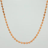 Cadena Militar Media Luna 9.8gr / 50.5cm / 2.35mm Oro Rosa Nac.Esp. 18K %