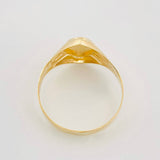 Anillo Sello Ovalado 1.55g / T8 1/4 Tres Oros 18K