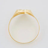 Anillo Sello Corazón 1.55g / T8 1/2 Tres Oros 18K