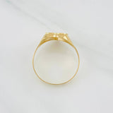 Anillo Sello Corazón 1.55g / T7 1/4 Oro Amarillo 18K