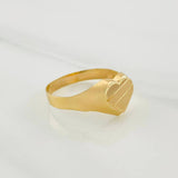 Anillo Sello Corazón 1.55g / T7 1/4 Oro Amarillo 18K