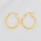 Candongas Kari 1.2g / 1.9cm Oro Amarillo 18K