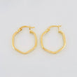 Candongas Hexa 1.3g / 1.8cm Oro Amarillo 18K