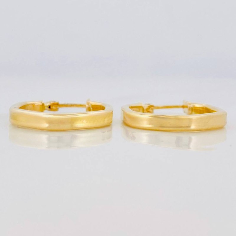 Candongas Hexa 1.3g / 1.8cm Oro Amarillo 18K