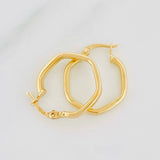 Candongas Hexa 1.3g / 1.8cm Oro Amarillo 18K