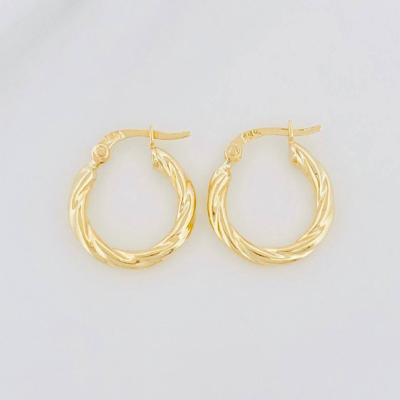 Candongas Kari 1.2g / 1.6cm Oro Amarillo 18K