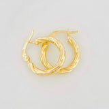 Candongas Kari 1.2g / 1.6cm Oro Amarillo 18K