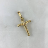 Dije Cruz Cristo 1.2gr / 3.5cm / Baston Atornillado Oro Amarillo ©