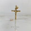 Dije Cruz Cristo 1.2gr / 3.5cm / Baston Atornillado Oro Amarillo ©