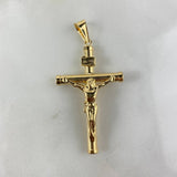 Dije Cristo Cruz 3.05gr / 5.6cm / Atornillado Oro Amarillo ©
