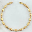 Pulso Rustico Adije 4.2gr / 21cm / Oro Amarillo Nac.Esp. 18K *