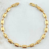 Pulso Rustico Adije 4.2gr / 21cm / Oro Amarillo Nac.Esp. 18K *