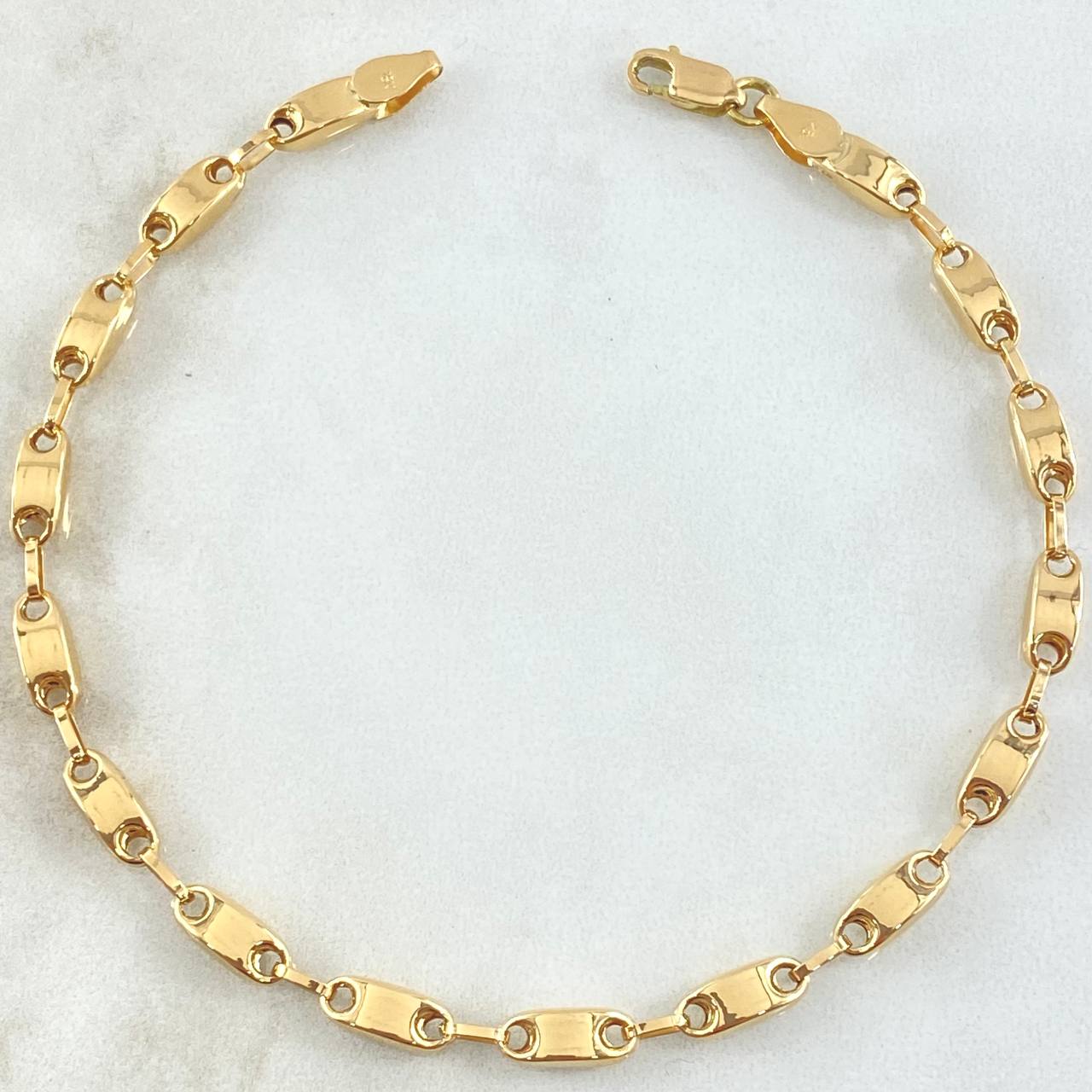 Pulso Rustico Adije 4.6gr / 22cm / Oro Amarillo Nac.Esp. 18K