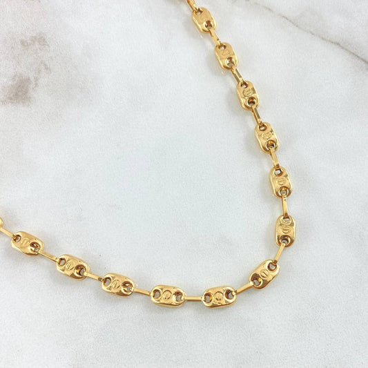 Cadena GC Rustica Tornillo 9.15gr / 60cm / Oro Amarillo 18K