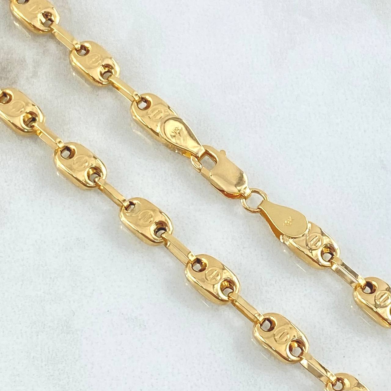 Cadena GC Rustica Tornillo 9.35gr / 60cm / Oro Amarillo 18K