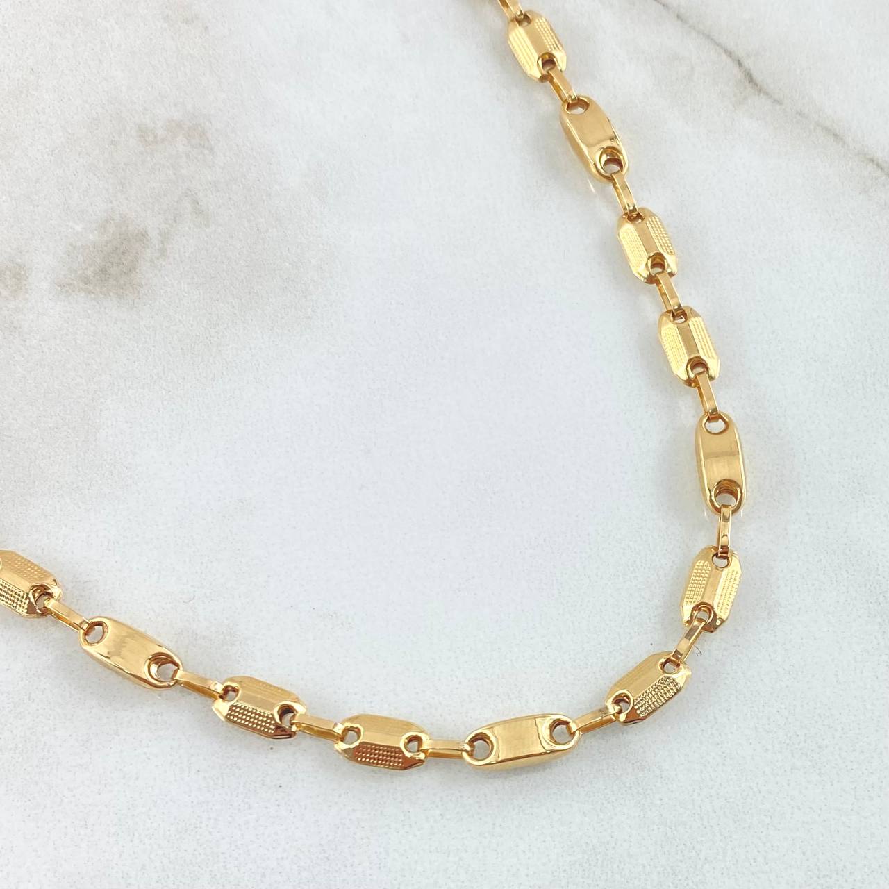 Cadena Rustica Adije 9.65gr / 50cm / Oro Amarillo Nac.Esp. 18K
