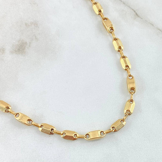 Cadena Rustica Adije 9.65gr / 50cm / Oro Amarillo Nac.Esp. 18K