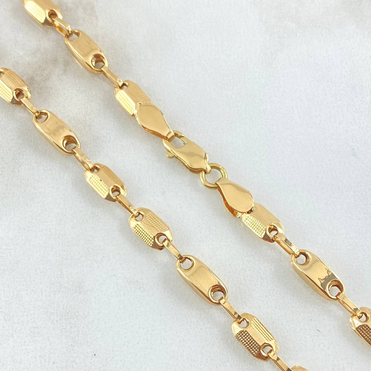 Cadena Rustica Adije 9.65gr / 50cm / Oro Amarillo Nac.Esp. 18K