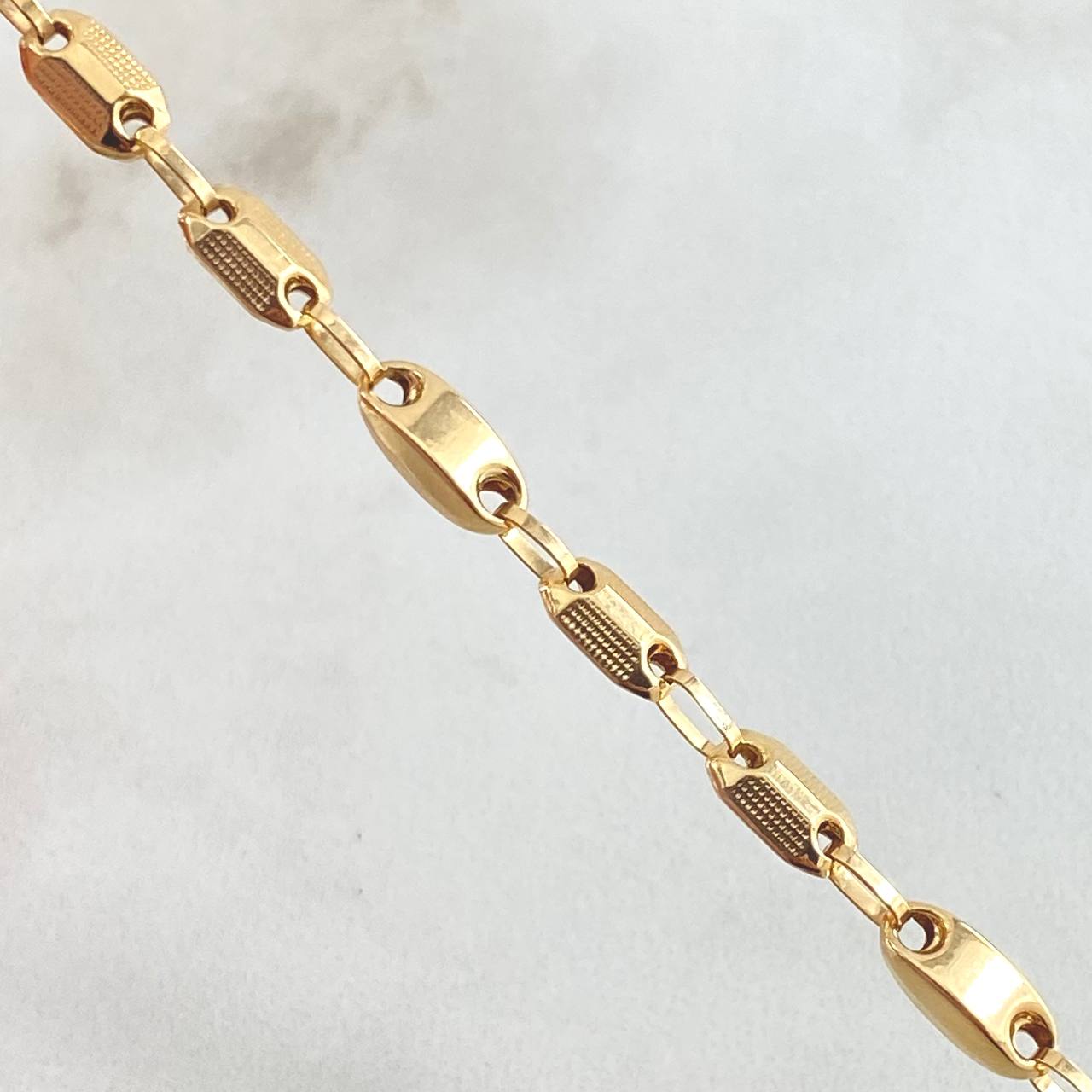 Cadena Rustica Adije 9.65gr / 50cm / Oro Amarillo Nac.Esp. 18K