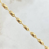 Pulso Rustico Cubico 2.65gr / 20cm / Oro Amarillo 18K *