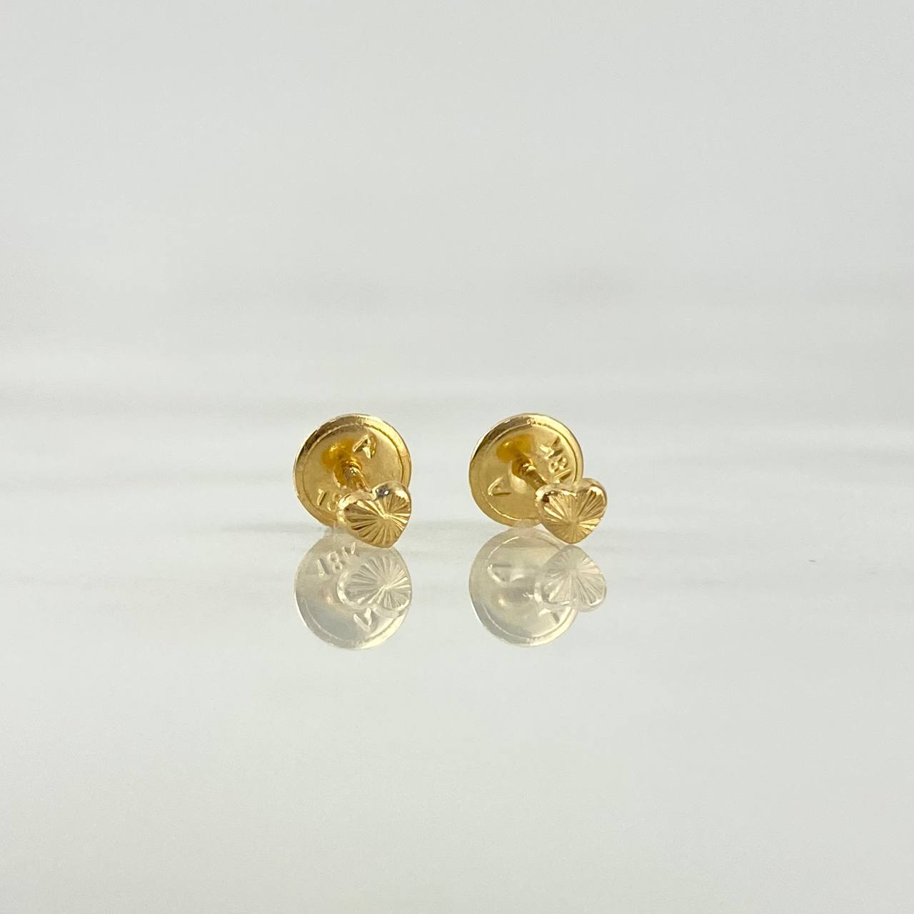 Topos Corazon 0.4gr / Diamantado Oro Amarillo