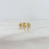 Topos Corazon 0.7gr / Diamantado Oro Amarillo