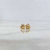 Topos Corazon 0.7gr / Diamantado Oro Amarillo